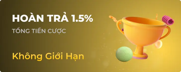Hình ảnh quảng cáo HOÀN TRẢ 1.5%